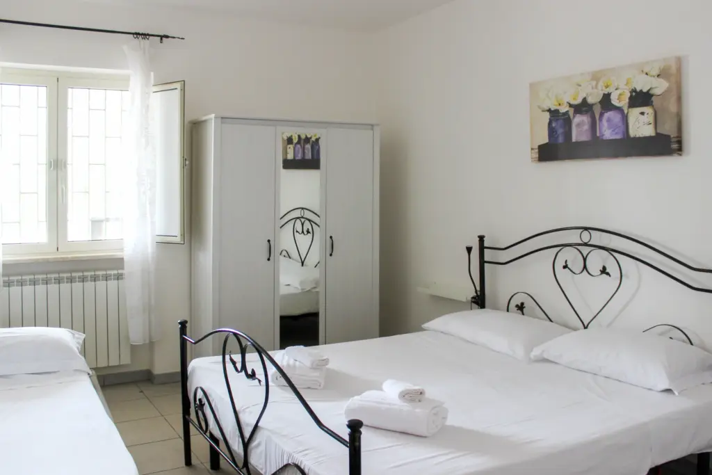 Casa Limone bedroom at Borgo Tortorella holiday homes in Monopoli, Puglia