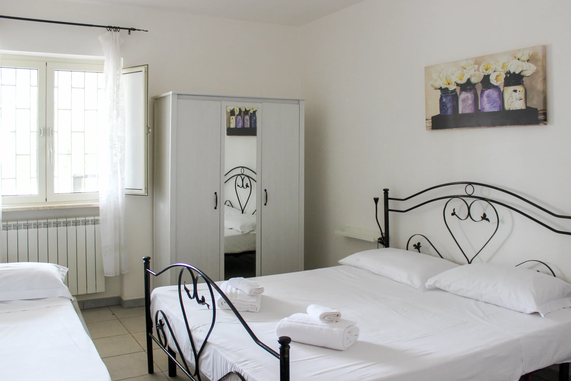 Casa Limone bedroom at Borgo Tortorella holiday homes in Monopoli, Puglia
