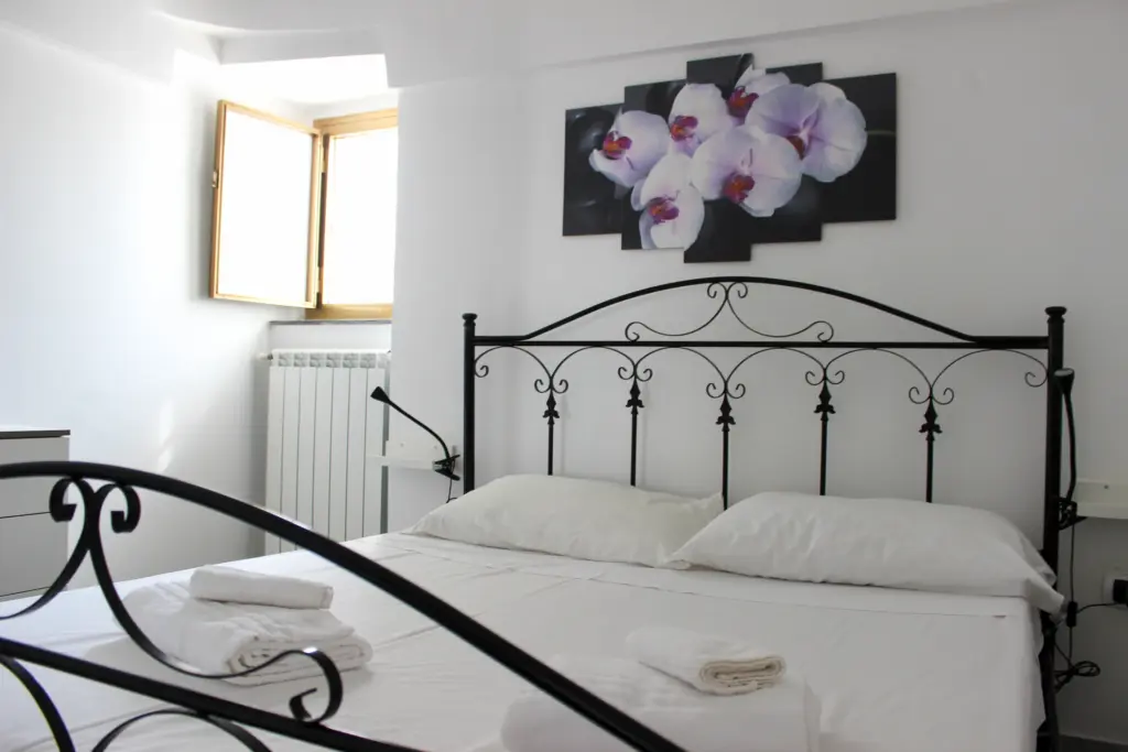 Il trullo bedroom at Borgo Tortorella holiday homes in Monopoli, Puglia