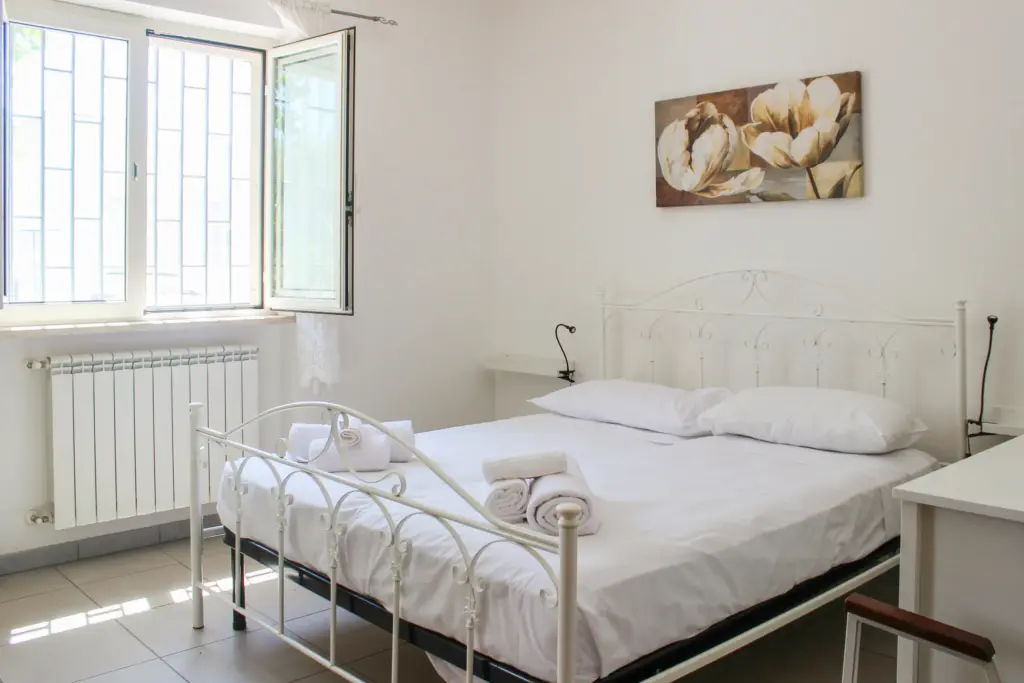 Casa Ulivo bedroom at Borgo Tortorella holiday homes in Monopoli, Puglia
